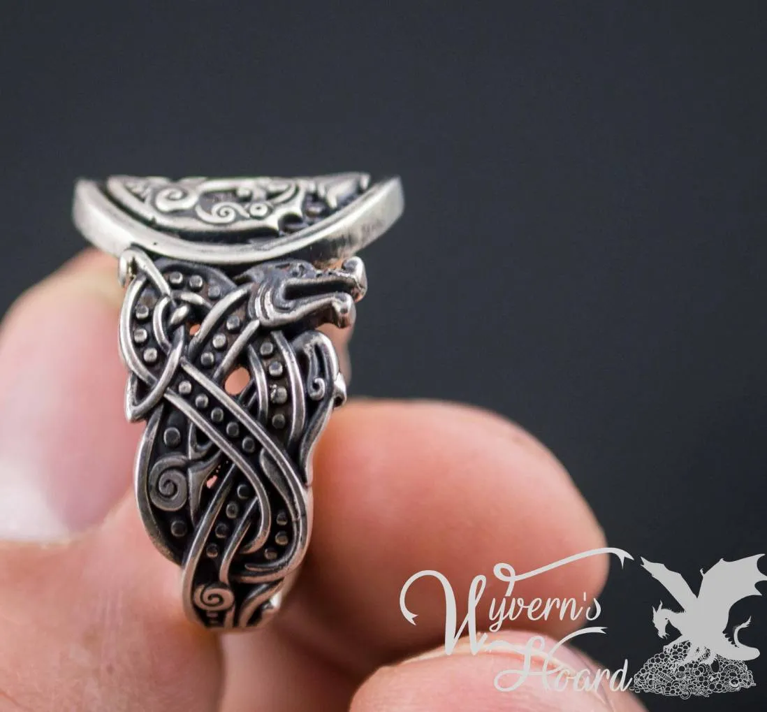 Odin's Ravens and Wolves Ring