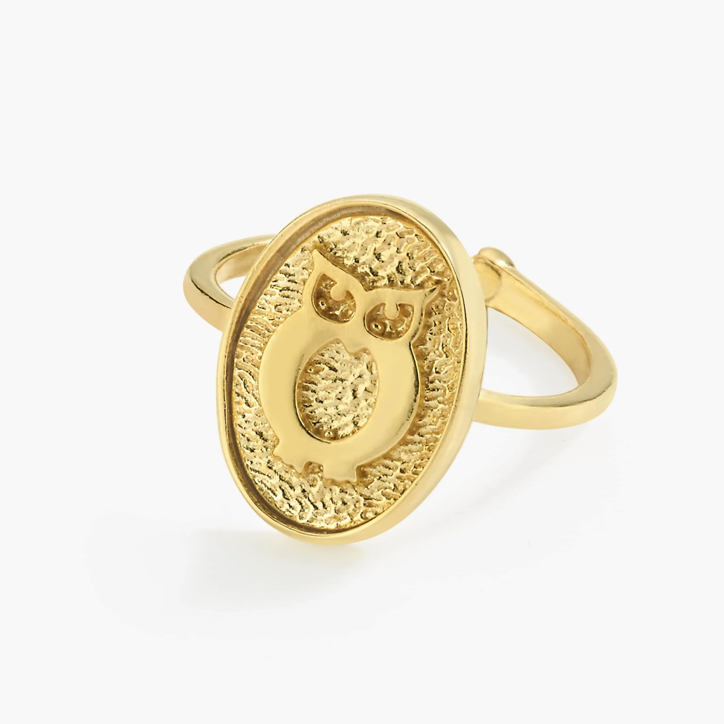 Owl Ring | 14K Gold Vermeil