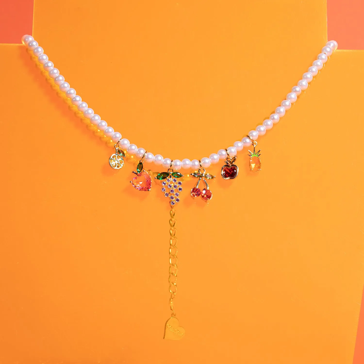 Pearl Fruit Salad Necklace