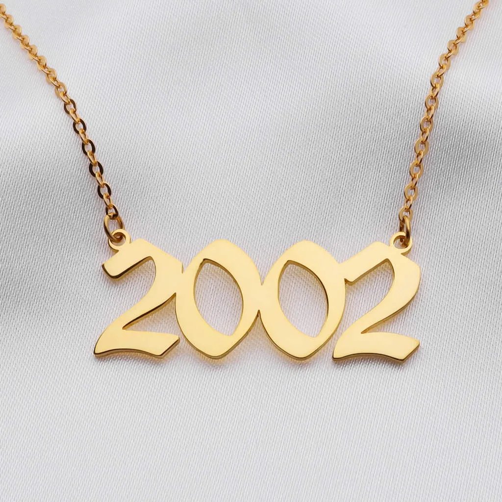 Personalised 24K Gold Plated Sterling Silver Name Necklace-Old English