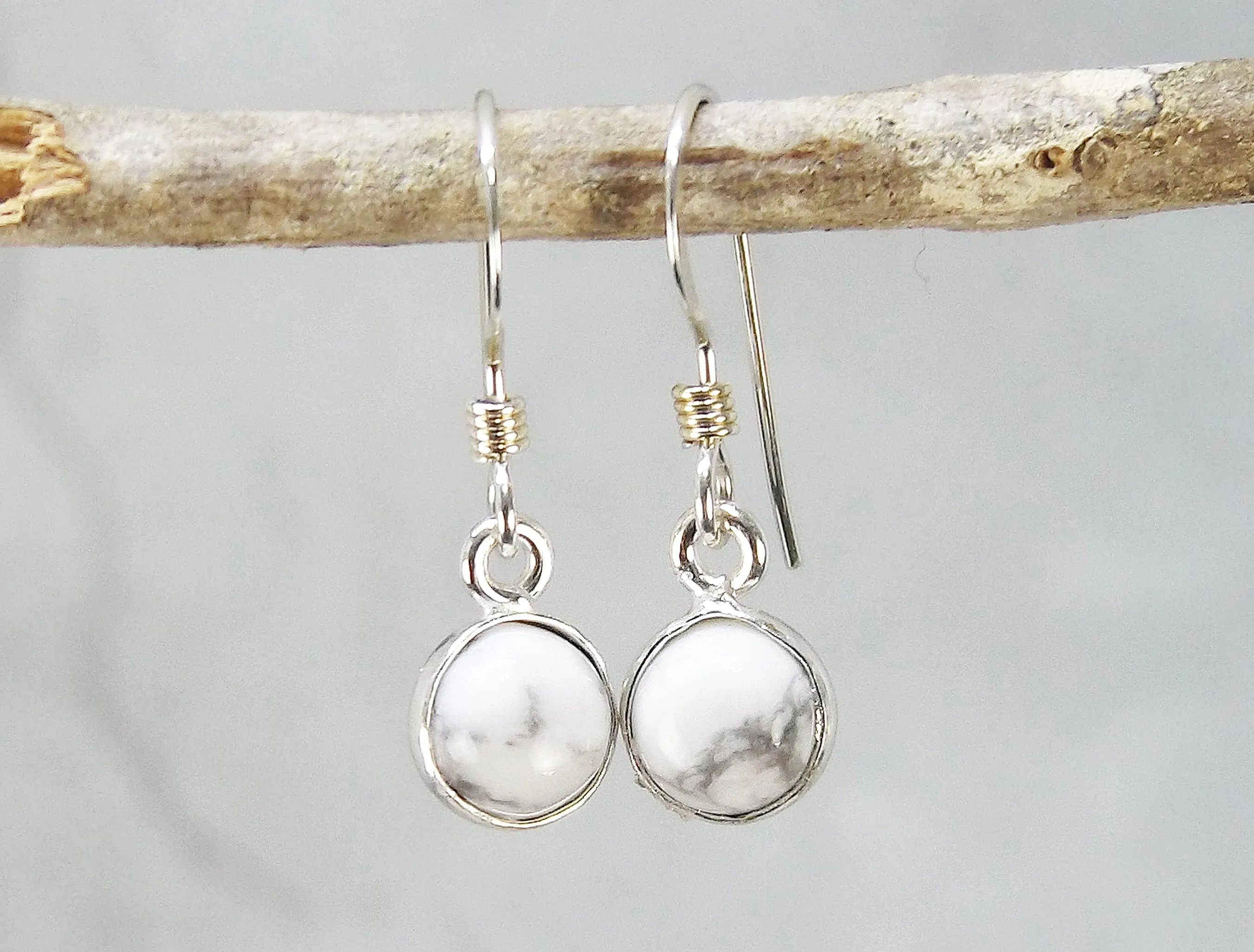 Petite Howlite Earrings