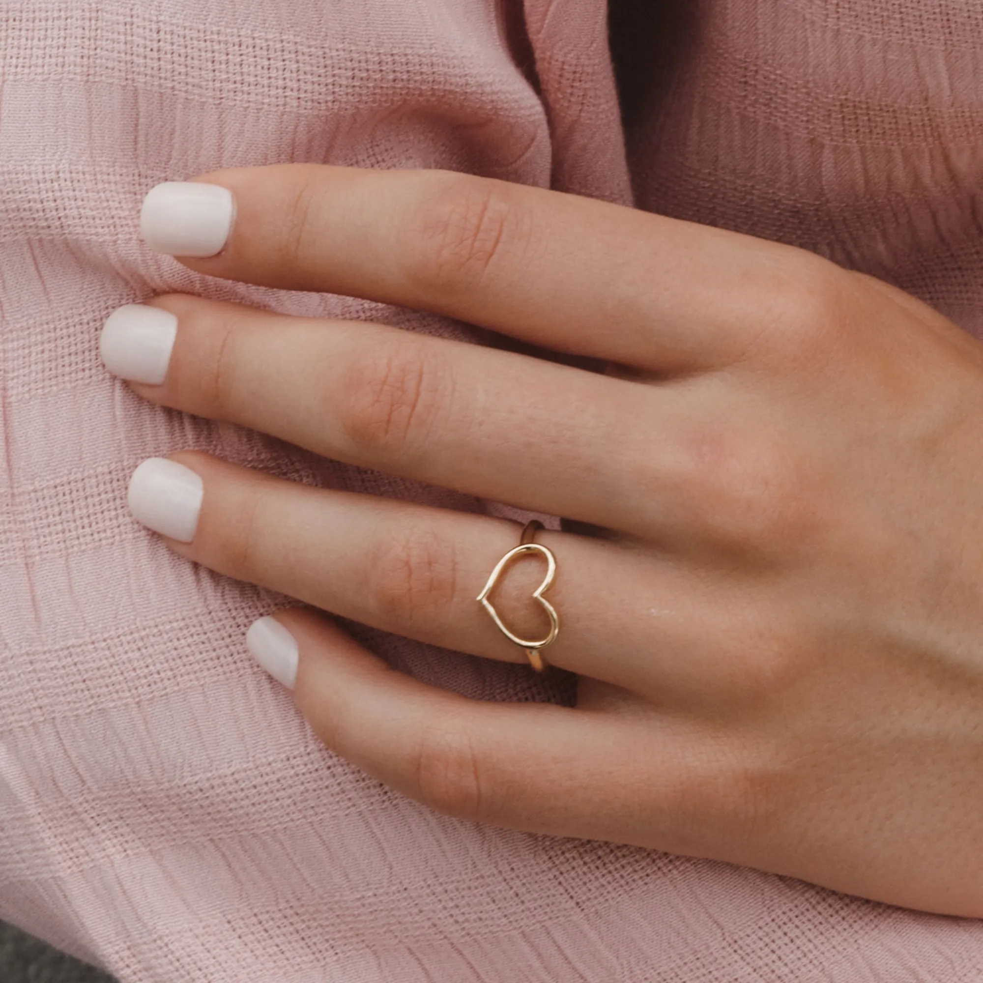 Petite Open Heart Ring