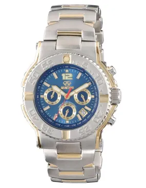 Reactor Critical Mass Men's Chronograph - Blue - Stainless & Gold - Day/Date