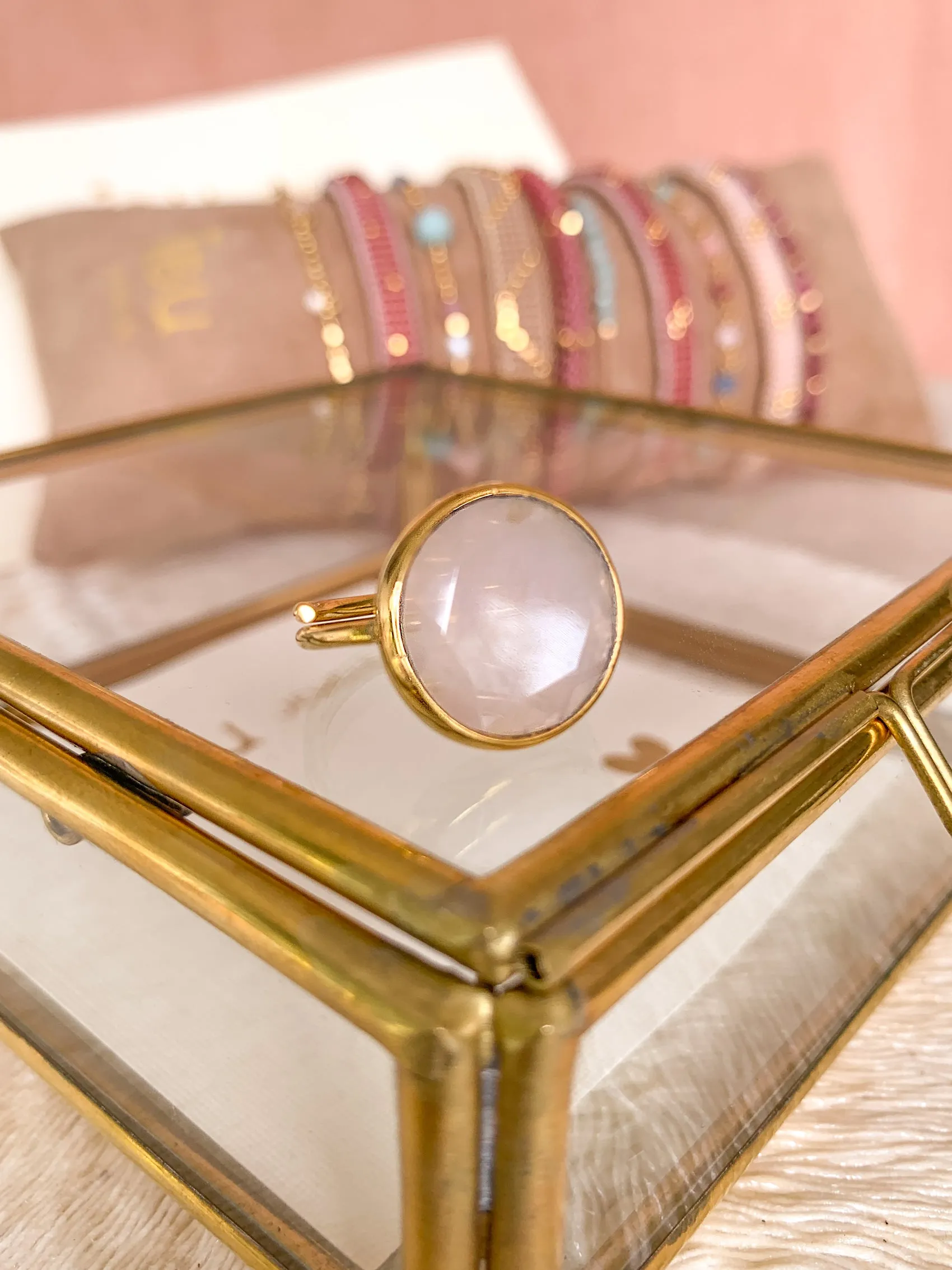 RING MARY ROSE QUARTZ