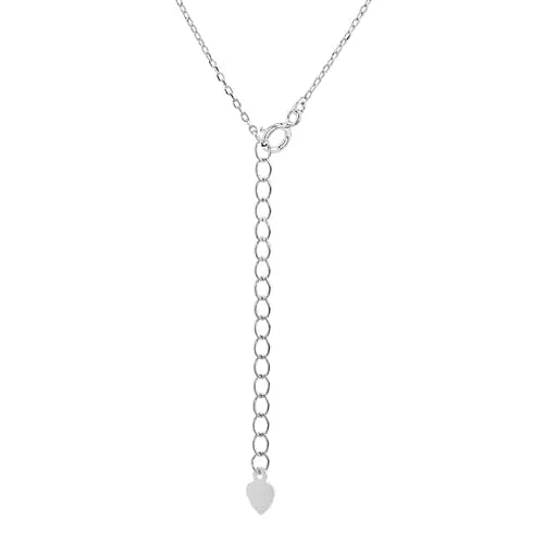 Silver Double Leaf Necklace - NTZ159