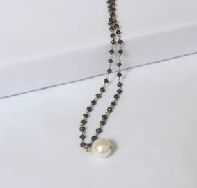 Spinnel & Freshwater Pearl Necklace