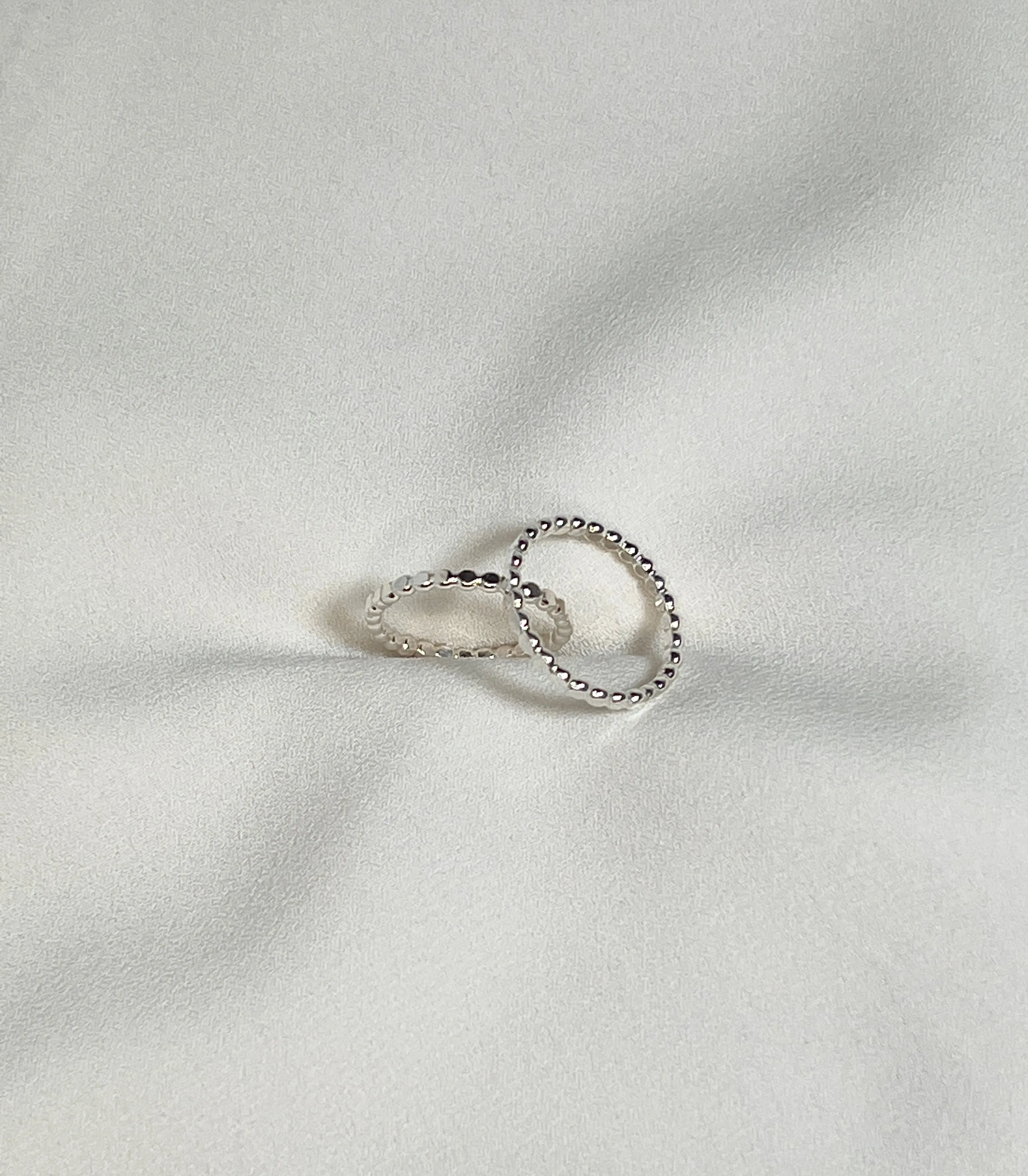 Sterling Silver Flat Dot Ring