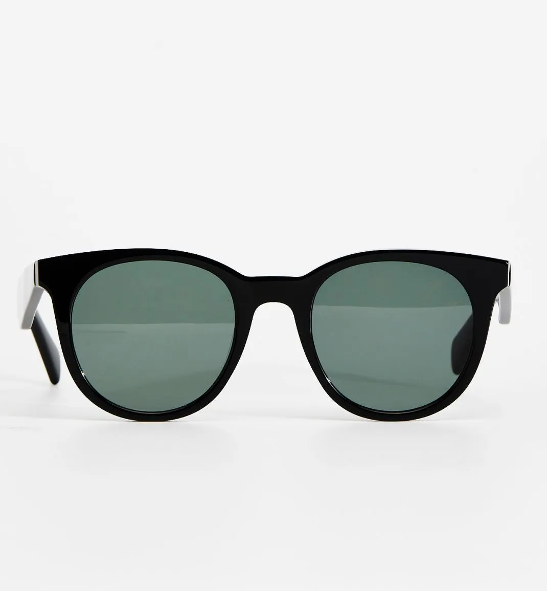 Sun Hero Bio-Acetate Sunglasses - Black with Green Mono Lens