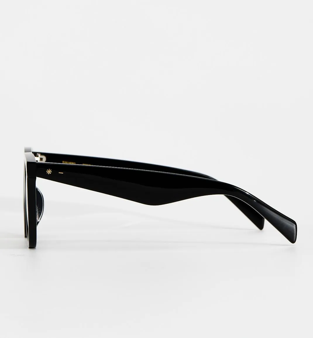 Sun Hero Bio-Acetate Sunglasses - Black with Green Mono Lens