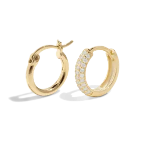 THE TREASURE HOOP SET- 18k gold plated