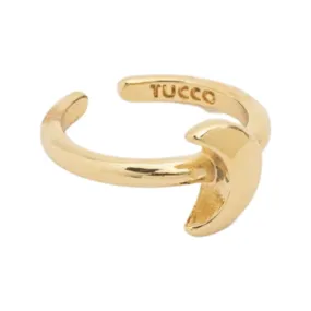 TUCCO SOLID HALF-MOON ADJUSTABLE RING