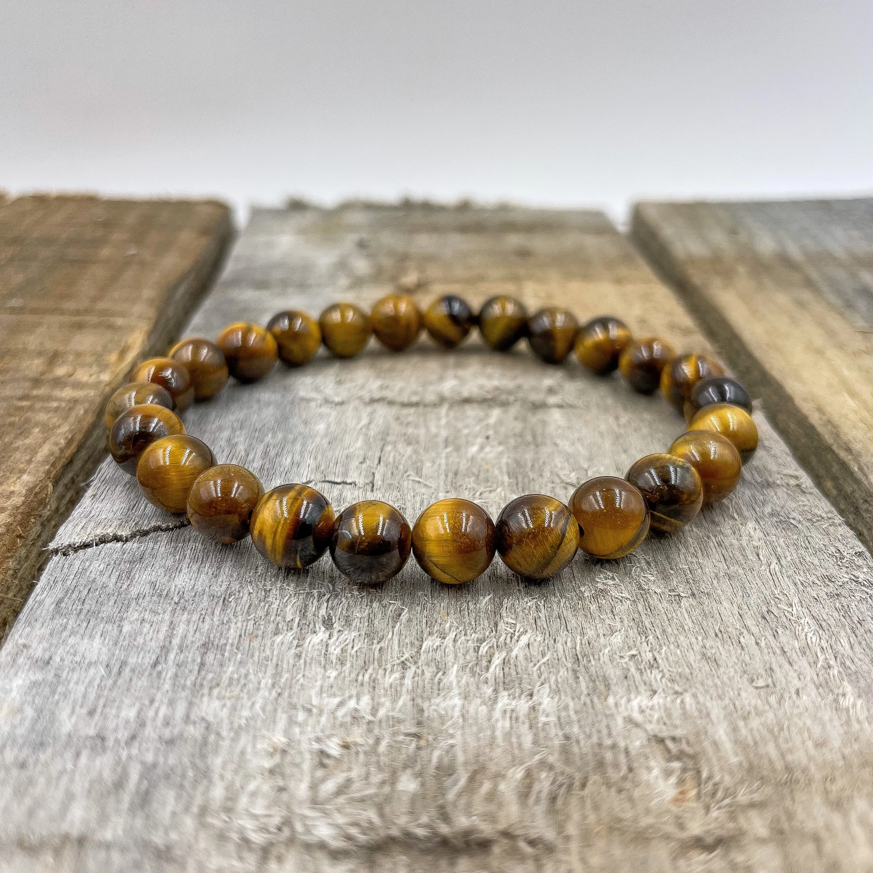 Union - Tiger Eye Gemstone Beaded Bracelet