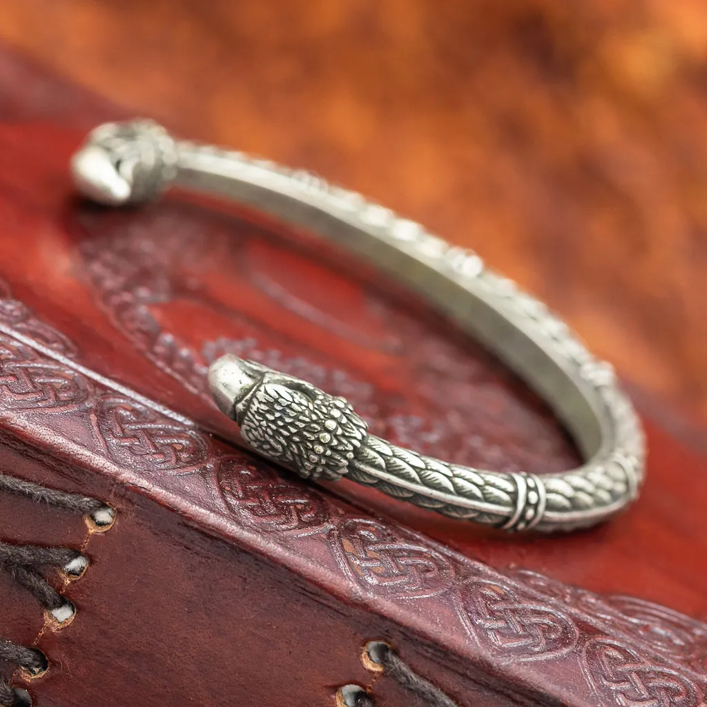 Vedrfolnir Silver Plated Bronze Arm Ring