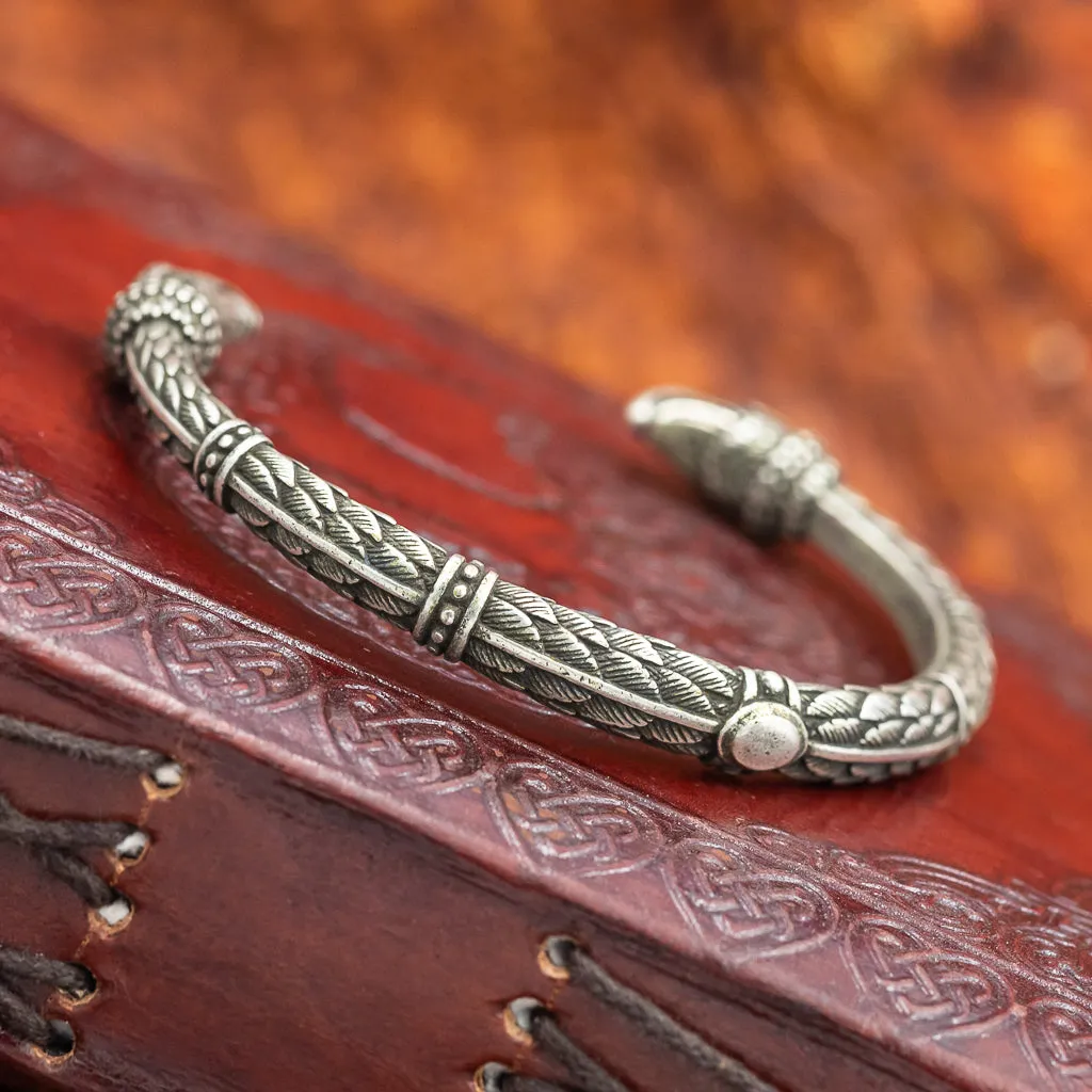 Vedrfolnir Silver Plated Bronze Arm Ring