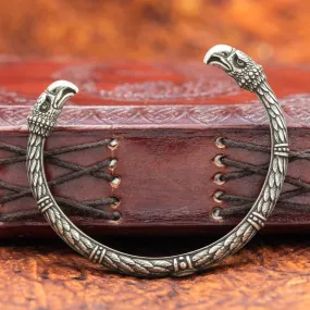 Vedrfolnir Silver Plated Bronze Arm Ring