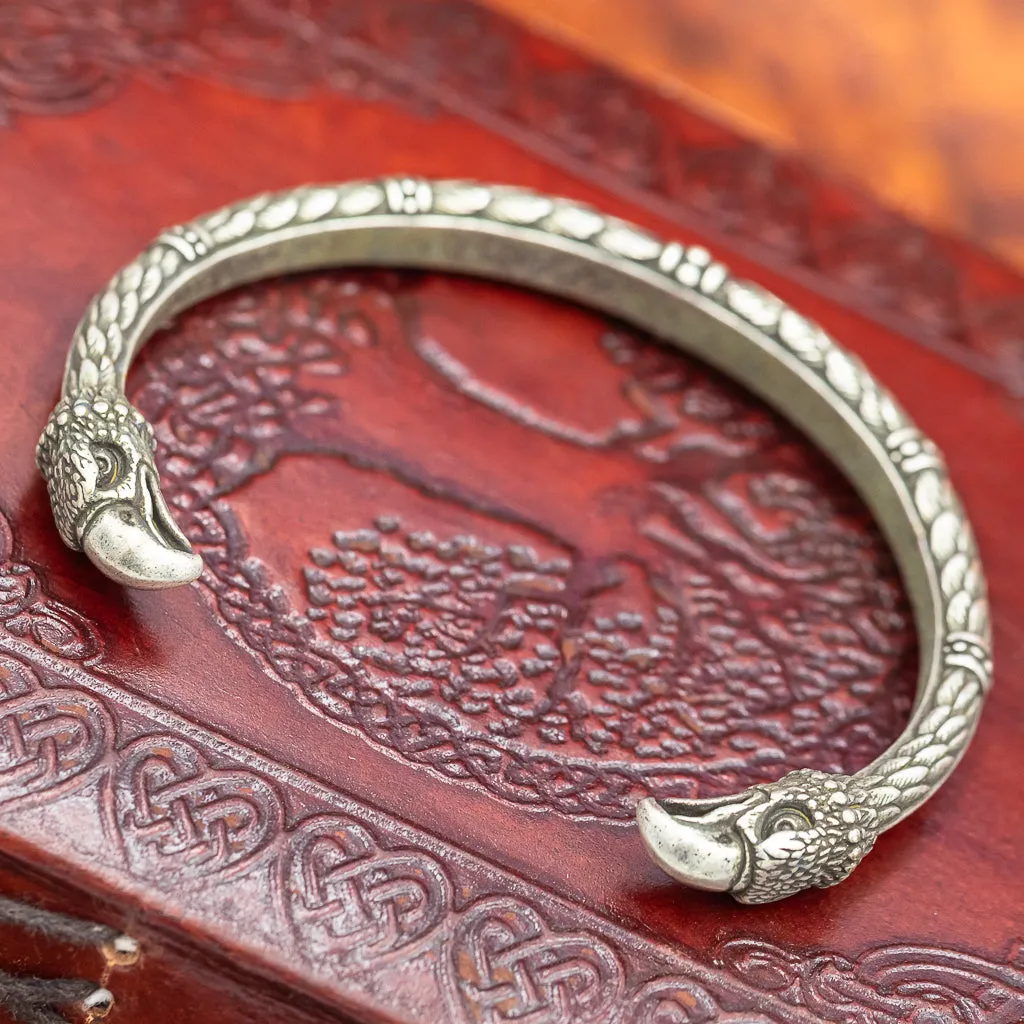 Vedrfolnir Silver Plated Bronze Arm Ring