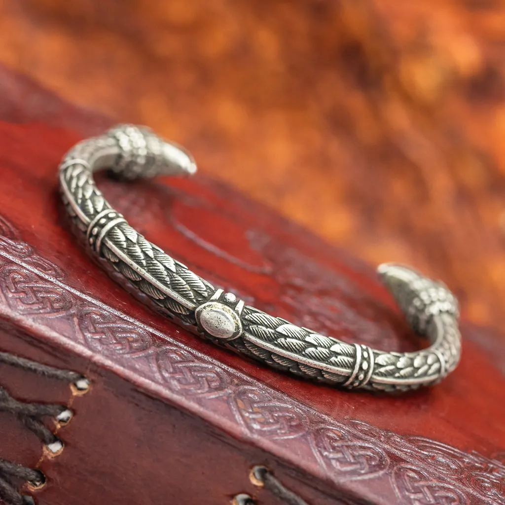 Vedrfolnir Silver Plated Bronze Arm Ring