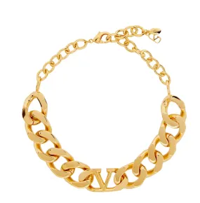 VLOGO Choker Necklace, Gold