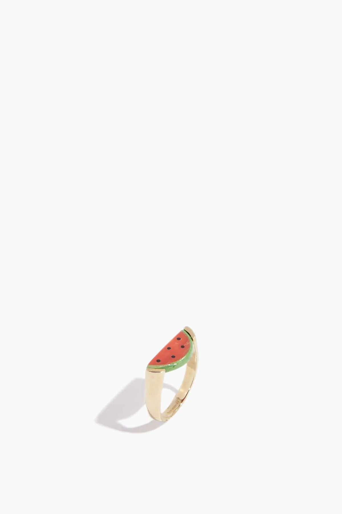 Watermelon Ring in Yellow Gold