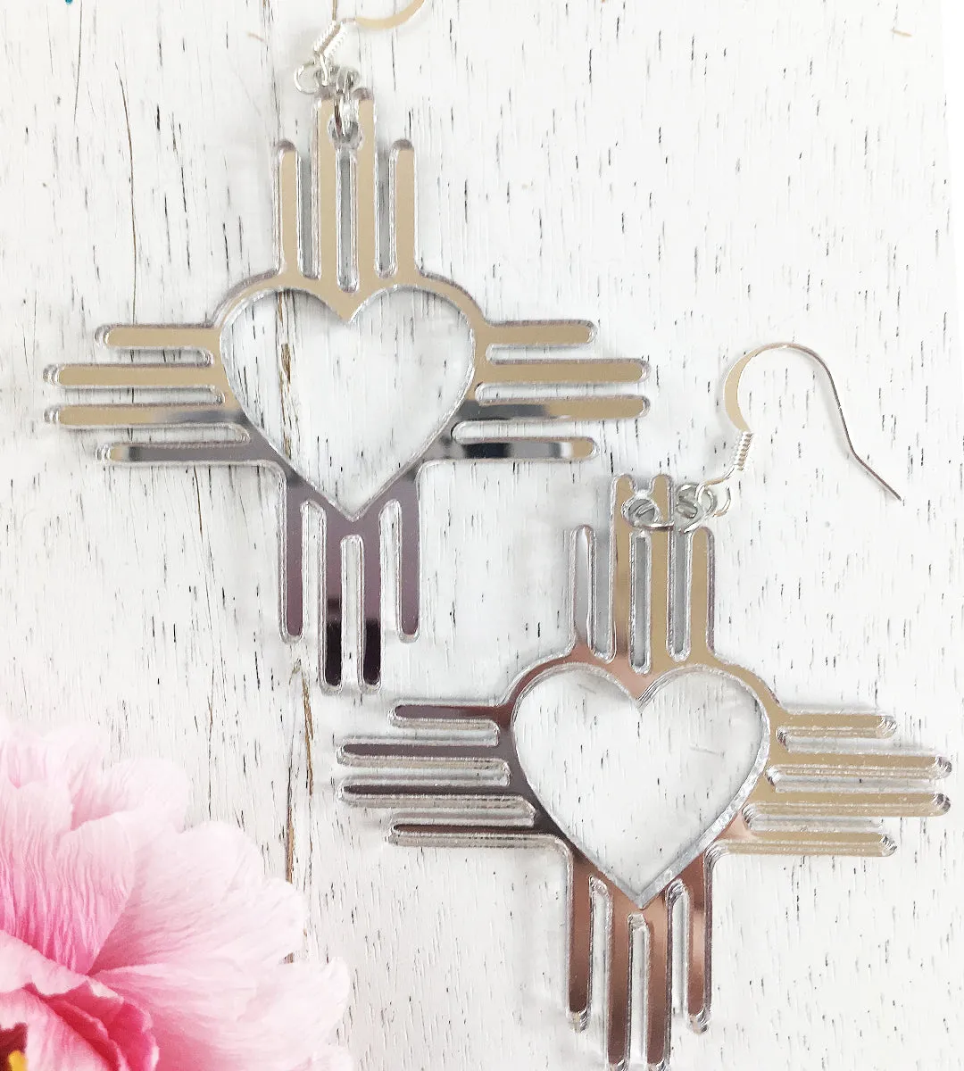 Zia Heart Earrings 2 ~ Pick Your Color