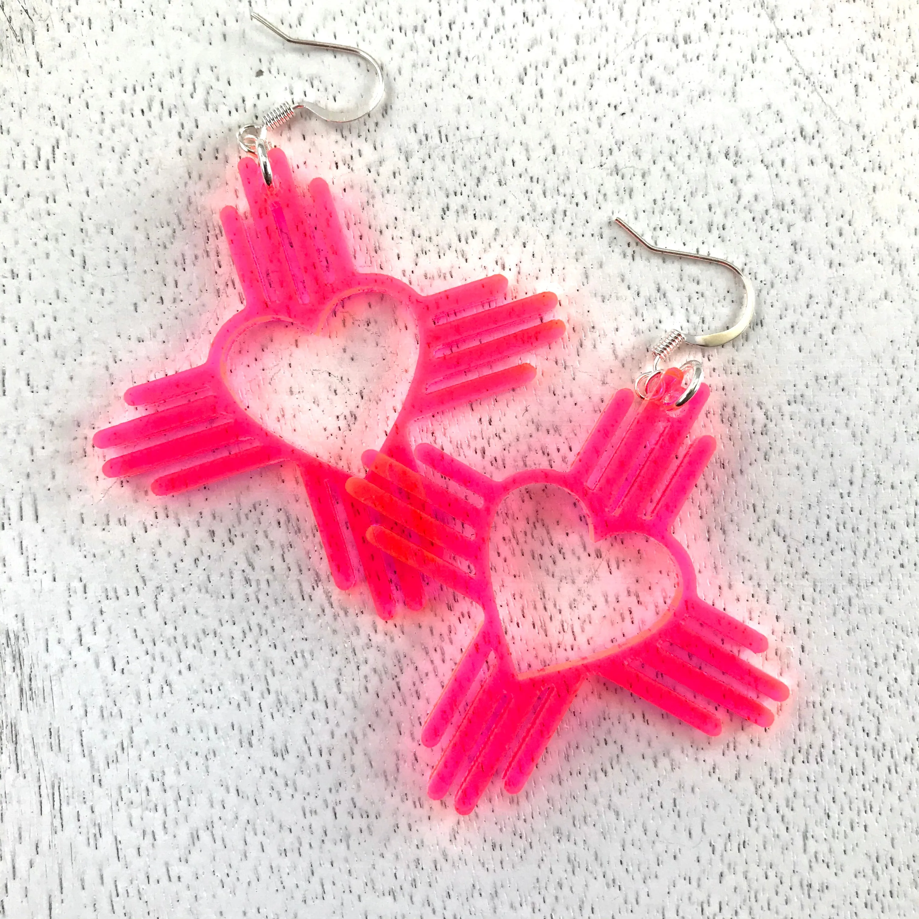 Zia Heart Earrings 2 ~ Pick Your Color